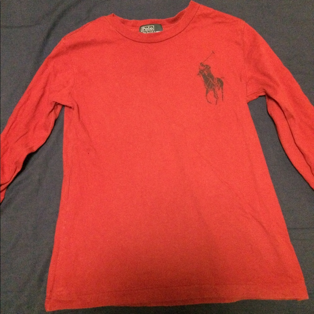 Kids long sleeve polo shirt